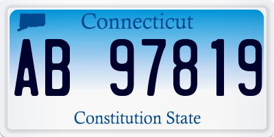 CT license plate AB97819