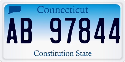 CT license plate AB97844