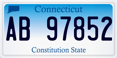 CT license plate AB97852