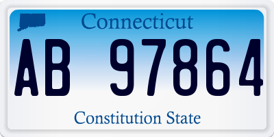 CT license plate AB97864