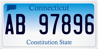 CT license plate AB97896