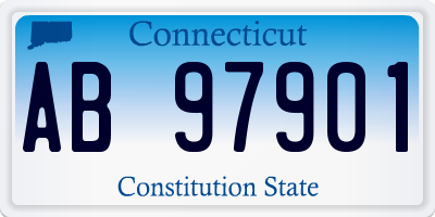 CT license plate AB97901