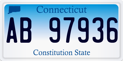 CT license plate AB97936