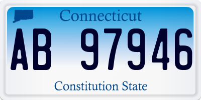 CT license plate AB97946