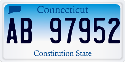 CT license plate AB97952