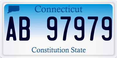 CT license plate AB97979