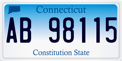 CT license plate AB98115