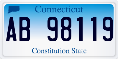CT license plate AB98119