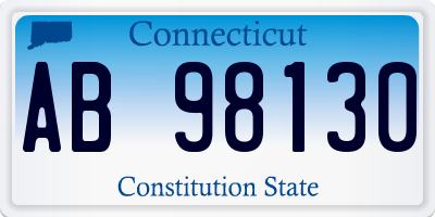 CT license plate AB98130