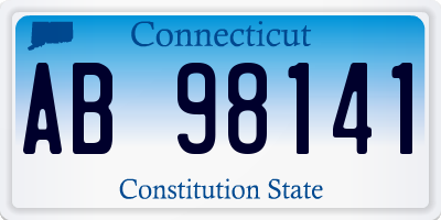 CT license plate AB98141