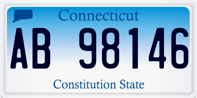 CT license plate AB98146