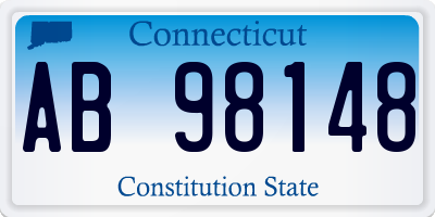CT license plate AB98148