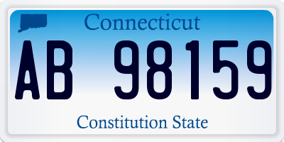 CT license plate AB98159