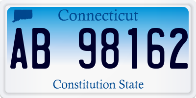 CT license plate AB98162