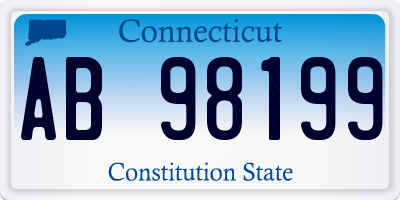 CT license plate AB98199