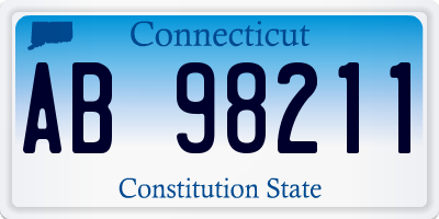 CT license plate AB98211