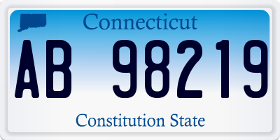 CT license plate AB98219