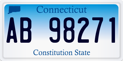 CT license plate AB98271