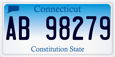 CT license plate AB98279