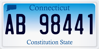 CT license plate AB98441