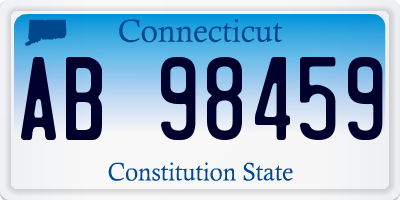 CT license plate AB98459