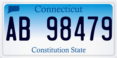CT license plate AB98479