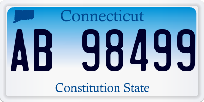 CT license plate AB98499
