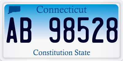 CT license plate AB98528