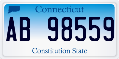 CT license plate AB98559