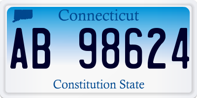 CT license plate AB98624