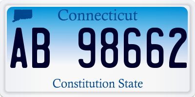 CT license plate AB98662