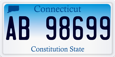 CT license plate AB98699