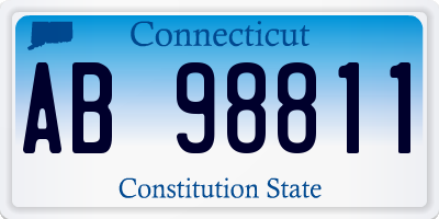 CT license plate AB98811