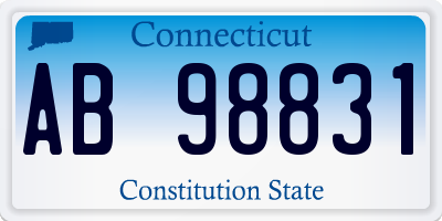 CT license plate AB98831