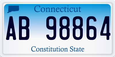 CT license plate AB98864