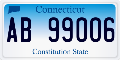 CT license plate AB99006