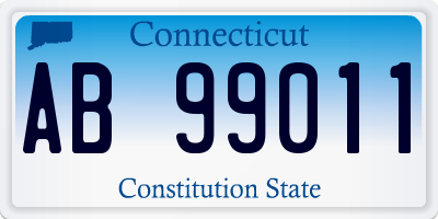 CT license plate AB99011