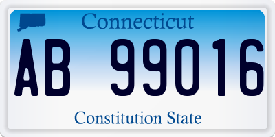 CT license plate AB99016