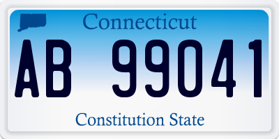 CT license plate AB99041