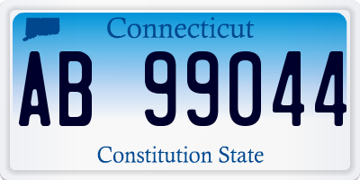 CT license plate AB99044