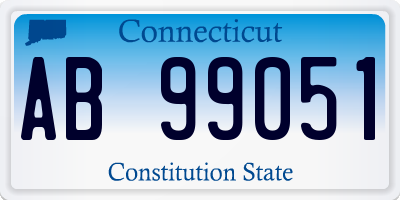 CT license plate AB99051