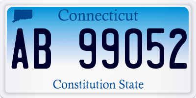 CT license plate AB99052