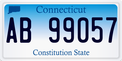 CT license plate AB99057