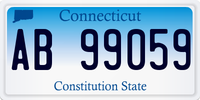 CT license plate AB99059