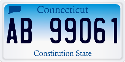 CT license plate AB99061