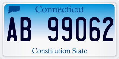 CT license plate AB99062