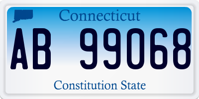 CT license plate AB99068