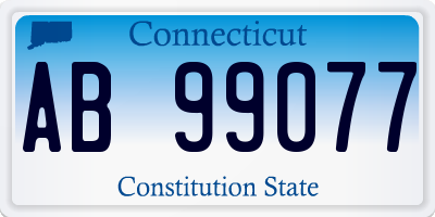 CT license plate AB99077