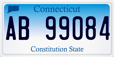 CT license plate AB99084