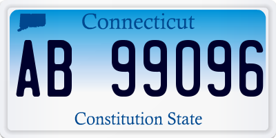 CT license plate AB99096